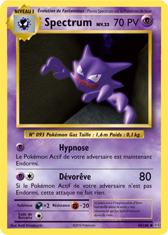 Carte Pokémon Peu commune Spectrum 48/108 de la série Évolutions