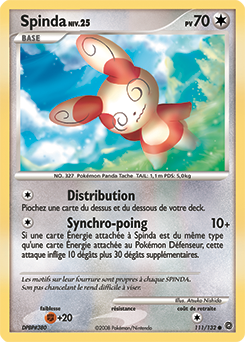 Carte Pokémon Spinda 111/132 de la série Merveilles Secrètes en vente au meilleur prix