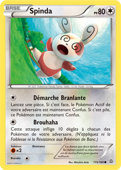 Carte Pokémon Spinda 115/160 de la série Primo Choc en vente au meilleur prix