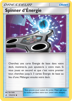 Carte Pokémon Peu commune Spinner d'Énergie 170/214 de la série Alliance Infallible