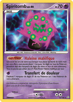 Carte Pokémon Spiritomb 16/146 de la série Eveil des Légendes en vente au meilleur prix