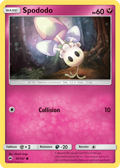 Carte Pokémon Commune Spododo 97/147 de la série Ombres Ardentes