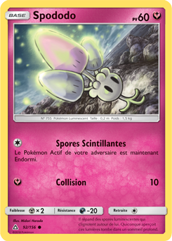 Carte Pokémon Spododo 92/156 de la série Ultra Prisme en vente au meilleur prix