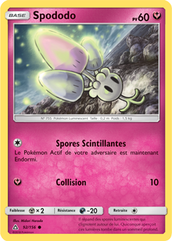 Carte Pokémon Commune Spododo 92/156 de la série Ultra Prisme