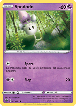 Carte Pokémon Spododo 79/189 de la série Ténèbres Embrasées en vente au meilleur prix