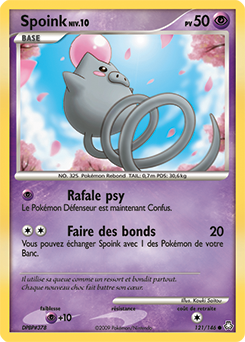 Carte Pokémon Spoink 121/146 de la série Eveil des Légendes en vente au meilleur prix