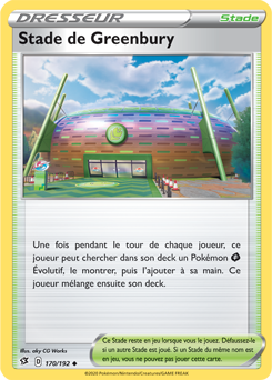 Carte Pokémon Stade de Greenbury 170/192 de la série Clash des Rebelles en vente au meilleur prix