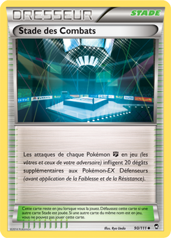 Carte Pokémon Peu commune Stade des Combats 90/111 de la série Poings Furieux