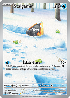 Carte Pokémon Illustration rare Stalgamin 188/182 de la série Faille Paradoxe