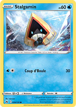 Carte Pokémon Communes Stalgamin 034/159 de la série Zénith Suprême