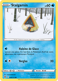 Carte Pokémon Communes Stalgamin 034/172 de la série Stars Étincelantes