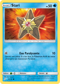 Carte Pokémon Stari 28/181 de la série Duo de Choc en vente au meilleur prix