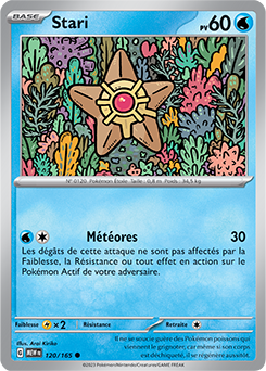 Carte Pokémon Stari 120/165 de la série 151 en vente au meilleur prix