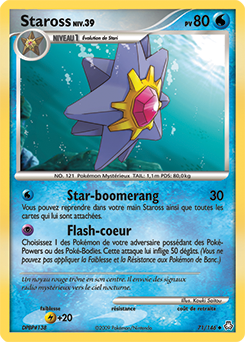 Carte Pokémon Staross 71/146 de la série Eveil des Légendes en vente au meilleur prix