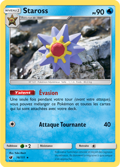 Carte Pokémon Staross 16/111 de la série Invasion Carmin en vente au meilleur prix