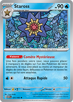 Carte Pokémon Staross 121/165 de la série 151 en vente au meilleur prix