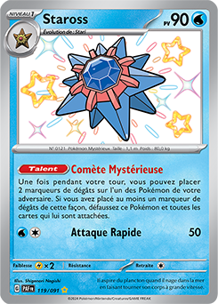 Carte Pokémon Staross 119/91 de la série Destinées de Paldea en vente au meilleur prix