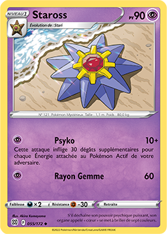 Carte Pokémon Staross 055/172 de la série Stars Étincelantes en vente au meilleur prix