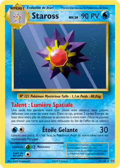 Carte Pokémon Staross 31/108 de la série Évolutions en vente au meilleur prix
