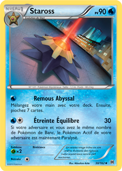 Carte Pokémon Peu commune Staross 30/162 de la série Impulsion Turbo