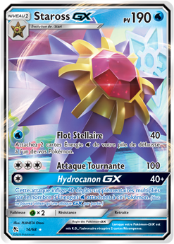 Carte Pokémon Pokémon GX Staross GX 14/68 de la série Destinées Occultes
