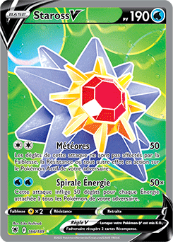 Carte Pokémon Staross V 166/189 de la série Astres Radieux en vente au meilleur prix