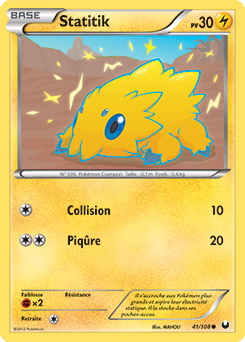 Carte Pokémon Commune Statitik 41/108 de la série Explorateurs Obscurs