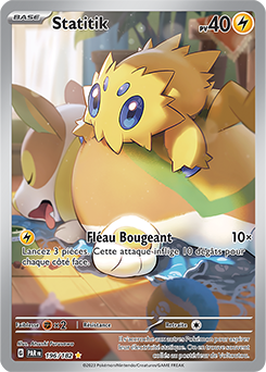 Carte Pokémon Illustration rare Statitik 196/182 de la série Faille Paradoxe