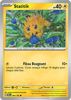 Carte Pokémon Communes Statitik 64/182 de la série Faille Paradoxe