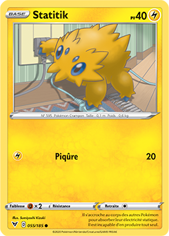Carte Pokémon Statitik 055/185 de la série Voltage Éclatant en vente au meilleur prix