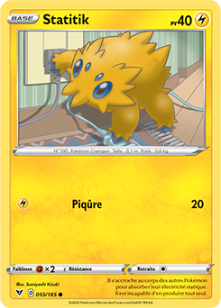 Carte Pokémon Commune Statitik 055/185 de la série Voltage Éclatant