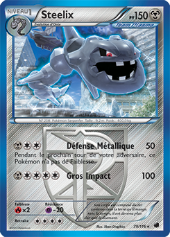 Carte Pokémon Steelix 79/116 de la série Glaciation Plasma en vente au meilleur prix