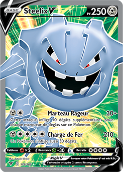 Carte Pokémon Steelix V 176/185 de la série Voltage Éclatant en vente au meilleur prix
