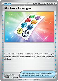 Carte Pokémon Stickers Énergie 159/165 de la série 151 en vente au meilleur prix