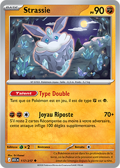 Carte Pokémon Strassie 117/217 de la série Héros Transcendants en vente au meilleur prix