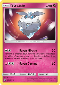 Carte Pokémon Peu commune Strassie 143/214 de la série Tonnerre Perdu