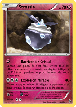 Carte Pokémon Strassie 68/106 de la série Étincelle en vente au meilleur prix