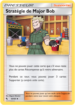 Carte Pokémon Peu commune Stratégie de Major Bob 60/68 de la série Destinées Occultes