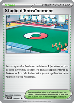 Carte Pokémon Studio d'Entraînement 186/193 de la série Évolutions à Paldea en vente au meilleur prix