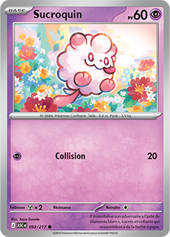 Carte Pokémon Sucroquin 93/217 de la série Héros Transcendants en vente au meilleur prix