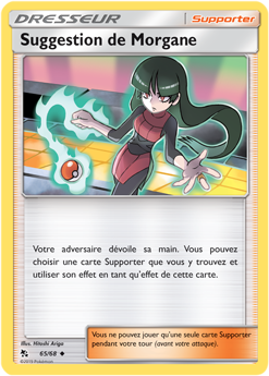 Carte Pokémon Peu commune Suggestion de Morgane 65/68 de la série Destinées Occultes