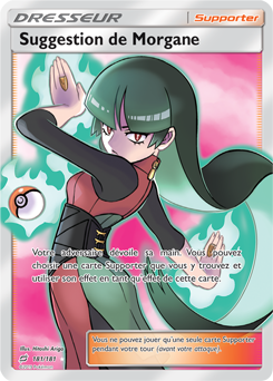 Carte Pokémon Suggestion de Morgane 181/181 de la série Duo de Choc en vente au meilleur prix