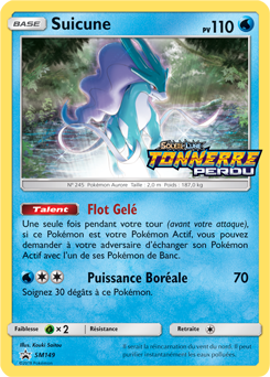 Carte Pokémon Suicune SM149 de la série Promos Soleil et Lune en vente au meilleur prix