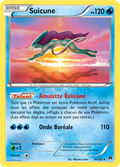 Carte Pokémon Suicune 30/122 de la série Rupture Turbo en vente au meilleur prix