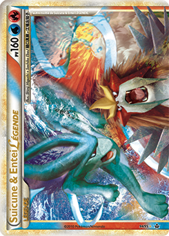 Carte Pokémon Pokémon Légende Suicune & Entei LÉGENDE 94/95 de la série Déchaînement