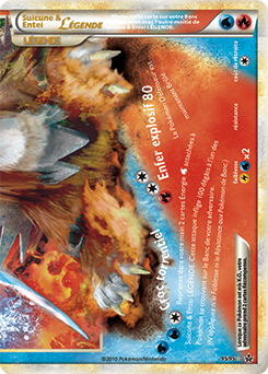 Carte Pokémon Suicune & Entei LÉGENDE 95/95 de la série Déchaînement en vente au meilleur prix