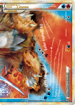 Carte Pokémon Pokémon Légende Suicune & Entei LÉGENDE 95/95 de la série Déchaînement