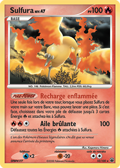 Carte Pokémon Sulfura 10/100 de la série Aube Majestueuse en vente au meilleur prix