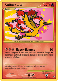 Carte Pokémon Sulfura 149/147 de la série Vainqueurs Suprêmes en vente au meilleur prix