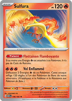 Carte Pokémon Sulfura 146/165 de la série 151 en vente au meilleur prix